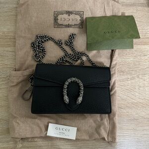 Gucci DIONYSUS LEATHER SUPER MINI BAG